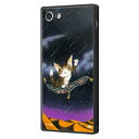 iPhone SE3 SE2 SE 第3世代 第2世代 ケース 猫のダヤン ねこ ダヤン 猫 砂漠の流れ星 わちふぃーるど スマホ カバー キャラクター グッズ 耐衝撃 ハイブリッド ストラップホール スクエア KAKU