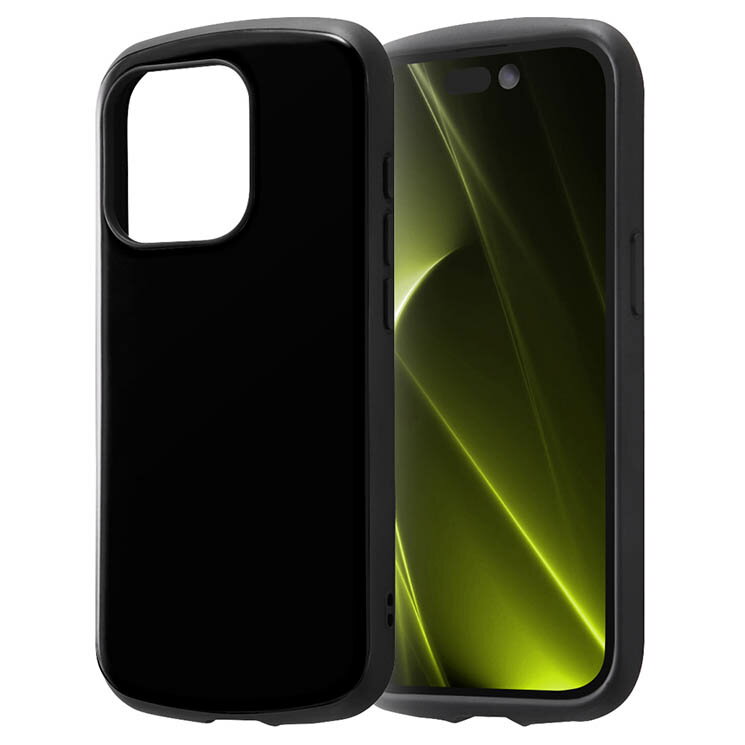 乐天商城 - iPhone15Pro ケース ブラック 黒 耐衝撃 ハイブリッド シンプル 無地 保護 スマホ カバー ハード アイフォン アイホン ProCa RT-P42AC3-B