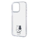 iPhone15ProMax ケース ミッフィー クリア 透明 ハイブリッド キャラクター グッズ 保護 スマホ カバー ハード アイフォン アイホン Charaful IN-BP44UC-MFM