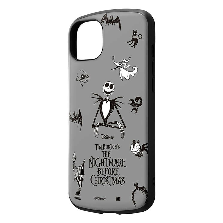 iPhone15Plus ケース ディズニー ナイトメアビフォアクリスマス キャラクター グッズ 耐衝撃 ハイブリッド 保護 スマホ カバー ハード アイフォン アイホン MiA IN-DP43AC4-NC2