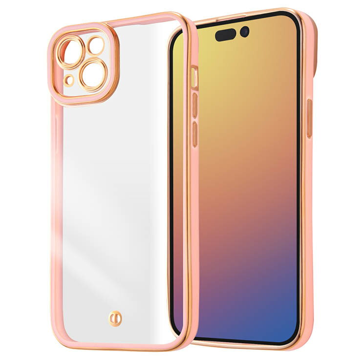 iPhone15Plus  ꥢ ԥ  ᥿å ե졼 Ʃ Ѿ׷ ץ ̵  ݸ ޥ С ե TPU ե ۥ LUSTANT IS-P43PFC4-PG