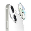 iPhone15 iPhone15Plus カメラ フル プロテクター ガラス フィルム オーロラ シルバー フレーム 10H 保護 レンズ 背面カメラ 一体型 タイプ 簡単 貼付け PG-23ACLG07SV