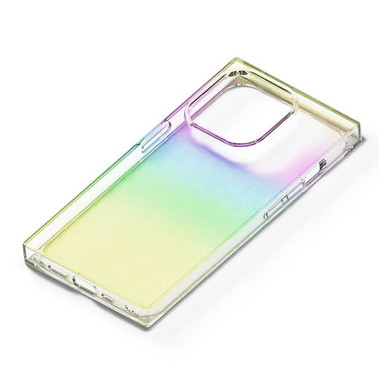 乐天商城 - iPhone15Pro ケース クリア 透明 オーロラ ソフト TPU スマホ カバー シンプル 無地 アイフォン アイホン 2023 6.1inch 3眼 スクエア PG-23BTP04AR