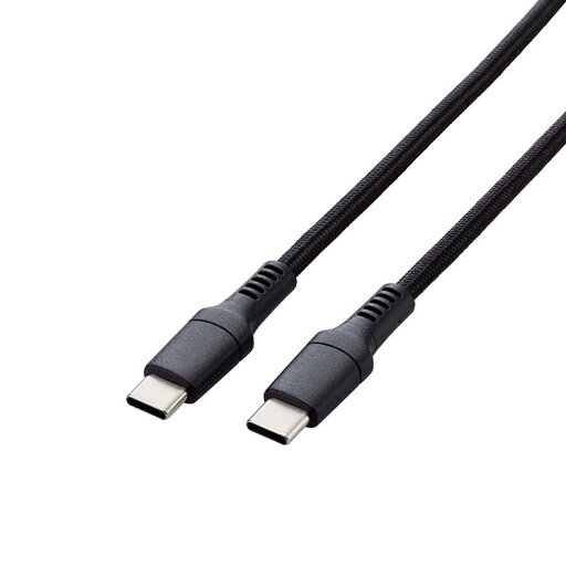 タイプC ケーブル ( USB Type-C to C ) 2m PD 100W 断線に強い 高耐久 ナイロンメッシュ 【 MacBook Pro iPad 等 TypeC 機器対応 】 ブラック タイプC ケーブル ( USB Type-C to C ) 2m PD 100W 断線に強い 高耐久 ナイロンメッシュ 【 MacBook Pro iPad 等 TypeC 機器対応 】 ブラック