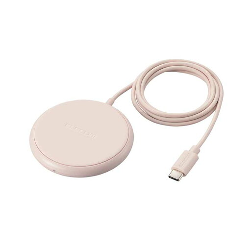 ワイヤレス充電器 Qi認証 5W 卓上 滑り止めパッド ケーブル一体 おくだけ充電 【 iPhone Android Galaxy Xperia スマホ Airpods 等各種対応 】 ピンク ワイヤレス充電器 Qi認証 5W 卓上 滑り止めパッド ケーブル一体 おくだけ充電 【 iPhone Android Galaxy Xperia スマホ Airpods 等各種対応 】 ピンク