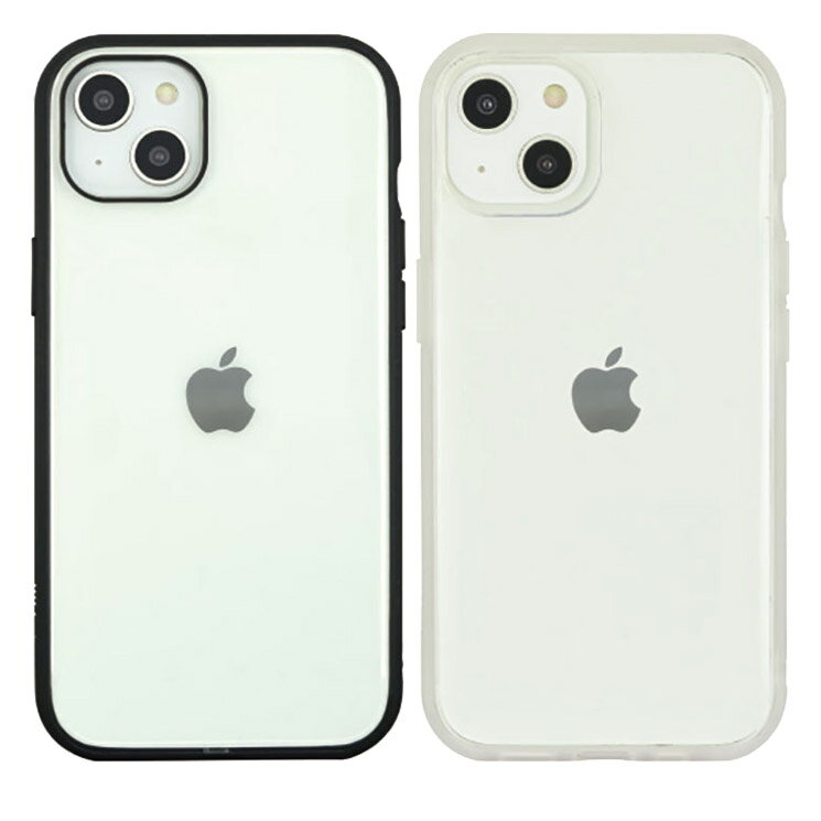 乐天商城 - iPhone15Plus iPhone14Plus ケース クリア 透明 ハイブリッド ブラック シンプル 無地 スマホ カバー 耐衝撃 ラウンド フィット アイフォン アイホン 6.7inch 2眼 IIIIfit Clear IFT-164