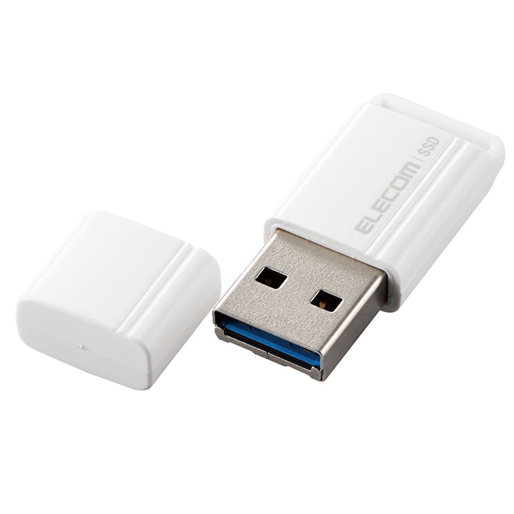 SSD դ 500GB USB3.2 Gen1 ɽк400MB/ Ķ USB귿 ݡ֥ å׼ ® Ѿ׷  Windows 11 10 Mac ƥϿ б  ۥ磻 ELECOM