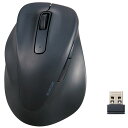 無線 マウス 静音 ワイヤレス 5ボタン 左手専用 【 Windows 11 10 mac Chrome 対応 】 抗菌 Sサイズ 小型 EX-G ブラック ELECOM