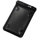 タブレットケース 防水ケース 汎用 IPX8 吸盤付き 【 iPad Android 等 7.0〜8.3インチの タブレット 対応 】 ブラック エレコム(2)