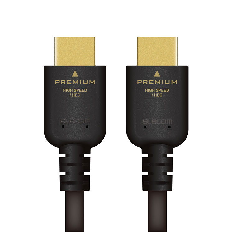 対応機種 HDMI(PC) 種類 ブラック 特徴 18Gbpsの高速伝送と高色域になった超高画質映像の伝送ができる、4K/Ultra HD対応のPremium HDMI cable規格認証済み“イーサネット対応Premium HDMIケーブル”。■対応機種：HDMI(タイプA・19ピン)側:HDMI入力端子を持つ液晶モニタ、プロジェクター、液晶テレビ等、HDMI(タイプA・19ピン)側:HDMI出力端子を持つパソコン、AV機器、ゲーム機等 ■規格：Premium HDMI Cable認証取得済 ■コネクタ形状：HDMI(タイプA・19ピン) - HDMI(タイプA・19ピン) ■ケーブルタイプ：スタンダード ■伝送速度：18Gbps ■対応解像度：4K×2K(60p)対応 ■シールド方法：3重シールド ■プラグメッキ仕様：金メッキ ■ケーブル長：1.5m ■ケーブル太さ：5.5mm ■カラー：ブラック メーカー エレコム 型番 CAC-HDPS14E15BK 備考 ※お取り寄せ商品について:メーカーの欠品または生産終了時は、当店よりご注文をキャンセルさせて頂く場合がございます。予めご了承ください。 ※商品の仕様は予告なく変更する場合がございます。予めご了承ください。 ※パッケージの注意書きをよくお読みになってからご使用ください。 ※商品の形状・素材感は、商品画像と若干の誤差が生じる場合がございます。
