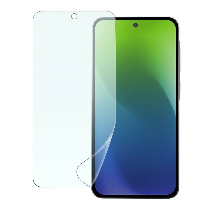 乐天商城 - GalaxyA55 5G フィルム 衝撃吸収 ブルーライトカット 指紋認証対応 反射防止 アンチグレア マット 抗菌 抗ウィルス Galaxy A55 ギャラクシー SC-53E PET フィルム 画面 保護 シート RT-GA55F-DK