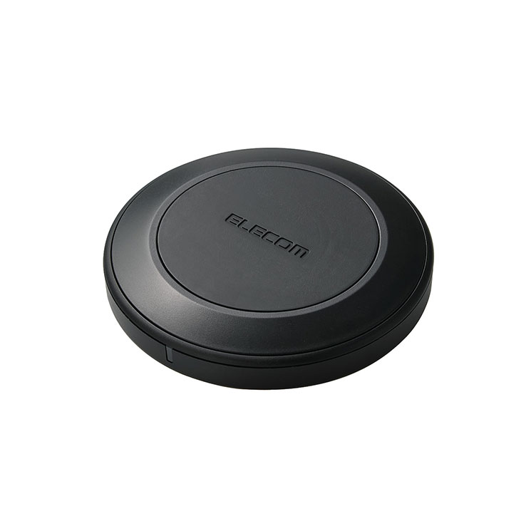 ワイヤレス充電器 Qi 1.3 認証品 12W / 10W / 7.5W / 5W 卓上 急速充電 置くだけ 充電器 【 iPhone Galaxy Android スマホ AirPods Pro 各種対応 】 ブラック エレコム