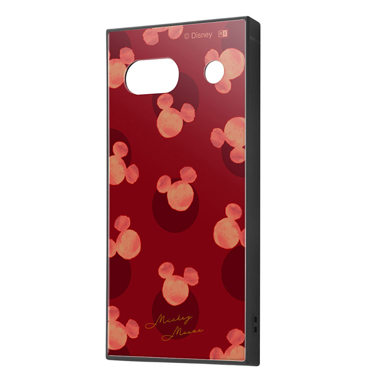 GooglePixel7a ケース ディズニー ミッキー レッド ドット 水玉 キャラクター グッズ 耐衝撃 スマホ カバー エアクッション ハイブリッド スクエア 角 シルエット フォルム グーグル ピクセル 7A IQ-DGP7AK3B-MK43