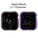 ポケモン AppleWatch ケース カバー 40mm 対応 ガラス トリックアート スクリーン プロテクター キャラクター グッズ ゲンガー ミミッキュ アップルウォッチ POKE-929