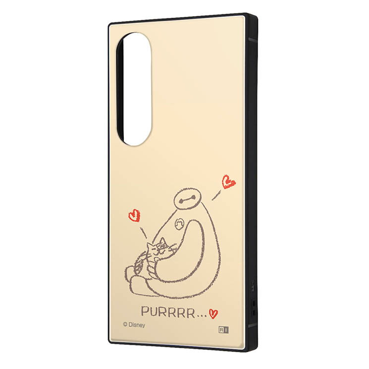 Xperia1VI ケース ディズニー ベイマックス モチ ベージュ キャラクター グッズ 耐衝撃 スマホ カバー エアクッション ハイブリッド スクエア 角 シルエット フォルム Xperia 1 VI エクスペリア SO-51E SONY ソニー KAKU IQ-DXP1M6K3TB-BX9