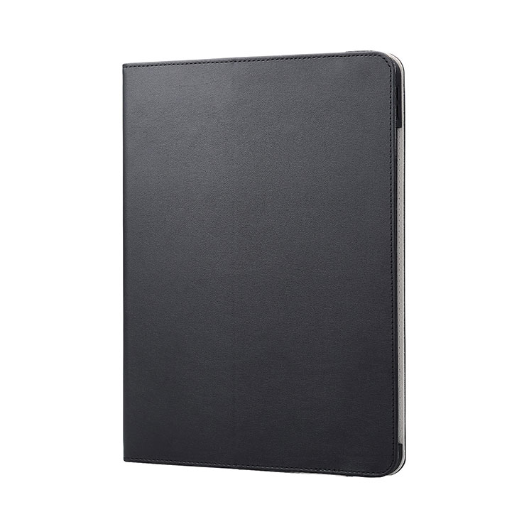 乐天商城 - 13インチ iPad Pro ( M4 ) 2024年 用 ケース レザー カバー 手帳型 ApplePencil収納可 ベルト付フラップ 2アングル スタンド機能 衝撃吸収 軽量 ブラック ELECOM