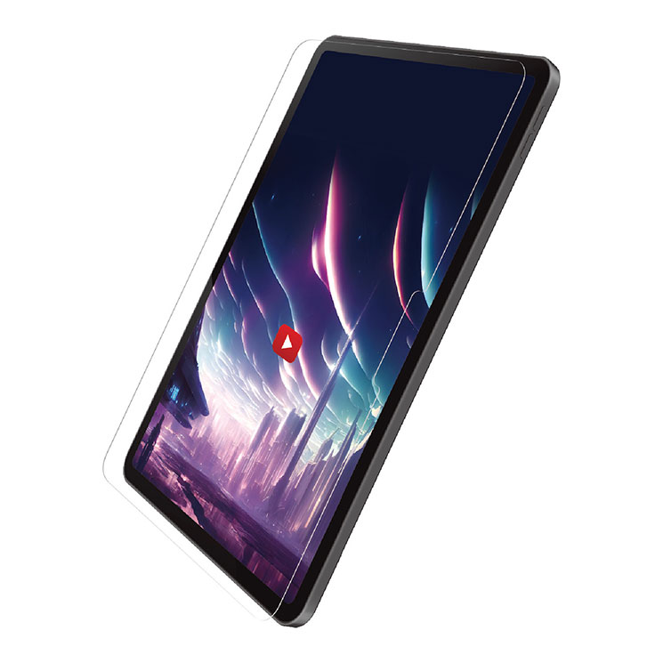11インチ iPad Pro ( M4 ) 2024年 用 ガラスフィルム 超高透明 光反射軽減 ガイドフレーム付 表面硬度10H 指紋防止 飛散防止 気泡防止 ELECOM