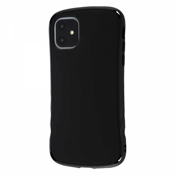 乐天商城 - iPhone 11 耐衝撃ケース ブラック カバー 衝撃吸収 カメラ保護 グリップ ストラップホール シンプル マット イングレム RT-P21SC4M-B