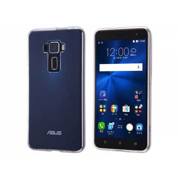 ASUS ZenFone 3 ZE552KL 耐衝撃ケース クリア TPUソフトカバー ウルトラクリア高透明 一体感 保護 シンプル イングレム RT-RAZ35TC3-CM