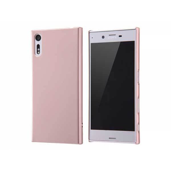Xperia XZ ハードケース ピンク カバー マット さらさら 硬度2H ストラップホール シンプル 保護 イングレム RT-RXPXZC4-PP