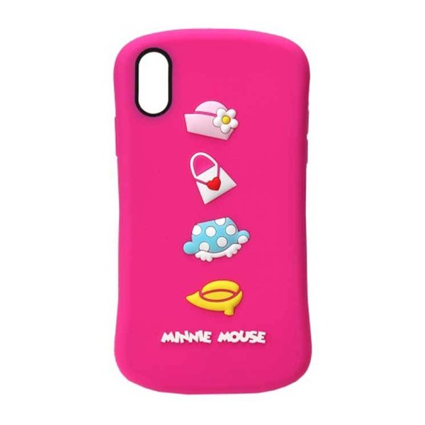 iPhone XR ケース ディズニー ミニーマウス シリコン カバー ソフト 保護 耐衝撃 ...