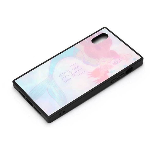 乐天商城 - iPhone XR ケース ディズニー アリエル＆セバスチャン カバー ガラス ハイブリッド 可愛い かわいい おしゃれ キャラ PGA