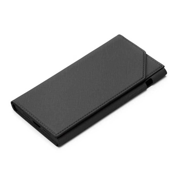 iPhone 11Pro ケース ブラック 手帳型カバー バックフリップ ポケット シンプル おしゃれ PGA