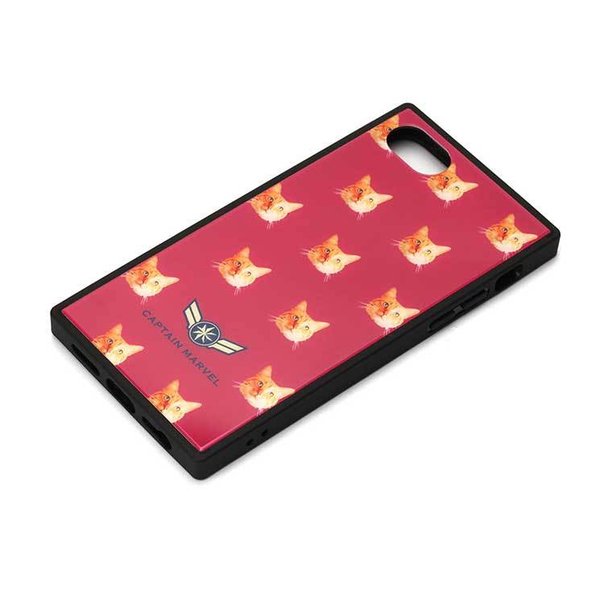 iPhone 8 7 6s 6 ケース MARVEL キャプテン・マーベル レッド カバー ガラス ハイブリッド カッコイイ かっこいい シンプル おしゃれ キャラ PGA