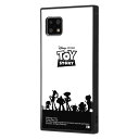 AQUOS sense4 sense5G 耐衝撃ケース ディズニー ピクサー トイ・ストーリーシルエット 四角 スクエア 保護 シンプル おしゃれ 可愛い