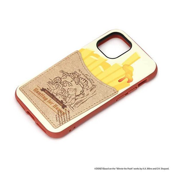乐天商城 - iPhone 12mini ケース ディズニー くまのプーさん カバー PUレザー カードポケット 可愛い かわいい おしゃれ キャラ PGA