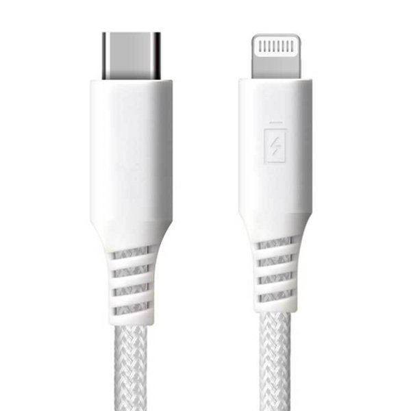 iPhone ケーブル ホワイト タフ USB Type-C Lightning USBケーブル 急速充電 充電 2m PGA