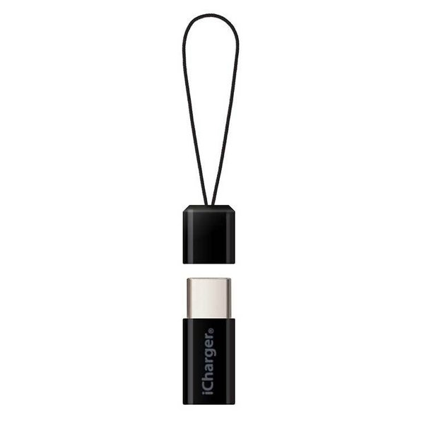 スマートフォン USB Type-C - microUSB変換アダプタ ブラック スマホ 変換アダプタ TYPE-C micro USB USB規格2.0 充電 データ通信 PGA