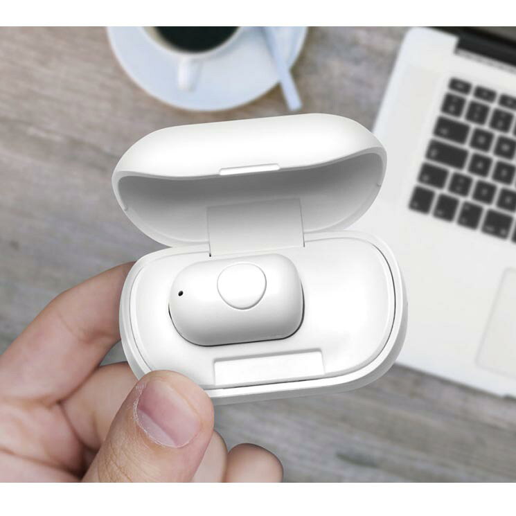 スマートフォン 片耳用 ワイヤレスイヤホン ブラック ホワイト Bluetooth 5.0 充電...