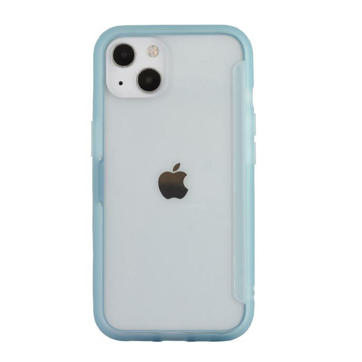 iPhone 13 ケース ライトブルー SHOWCASE+ カバー クリア 透明 かわいい 可愛い おしゃれ オシャレ シンプル アレンジ 収納 保護 キャラ グルマン