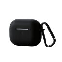 エレコム AirPods Pro ケース シリコン カバー シンプル 衝撃吸収 紛失防止 カラビナ付き 有線 ワイヤレス充電可能 コネクタキャップ 付き 保護 ...