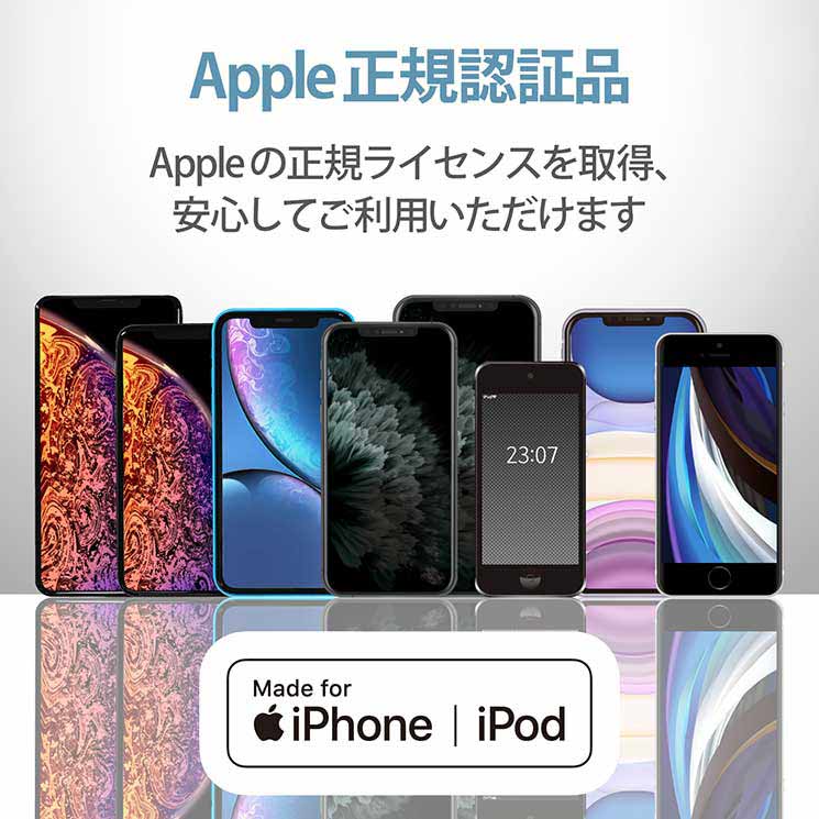 エレコム iPhone充電器 iPad充電器 1.5m Lightning AC ケーブル一体 ホワイトフェイス コンパクト 小型 キューブ かわいい MPA-ACL02WF