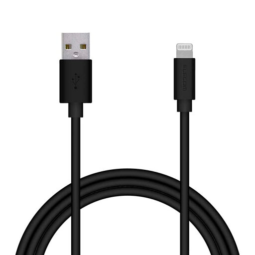 エレコム ライトニングケーブル 1m 抗菌 形状記憶 まとまる ブラック iPhone iPad iPod MPA-MUAL10BK エレコム ライトニングケーブル 1m 抗菌 形状記憶 まとまる ブラック iPhone iPad iPod MPA-MUAL10BK