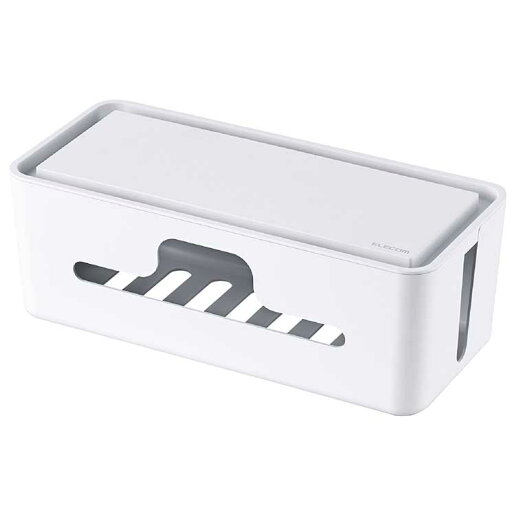 エレコム ケーブルボックス コードボックス スタンド付 小型 コンパクト 延長コード 4〜6個口 コードホール×6 ホワイト EKC-BOX003WH エレコム ケーブルボックス コードボックス スタンド付 小型 コンパクト 延長コード 4〜6個口 コードホール×6 ホワイト EKC-BOX003WH