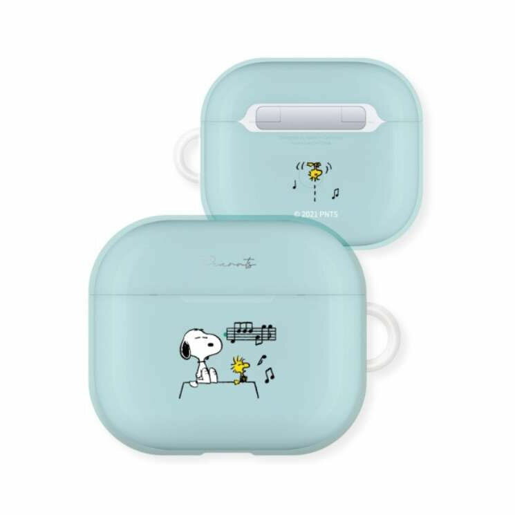 AirPods (第3世代) ケース ピーナッツ スヌーピー 音符 ソフトカバー TPU 保護 かわいい 可愛い おしゃれ オシャレ シンプル キャラ グルマン