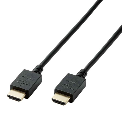 エレコム HDMIケーブル プレミアム 1.5m 4K対応 やわらか 小型コネクタ 高速 高画質 イーサネット対応ブラック ELECOM エレコム HDMIケーブル プレミアム 1.5m 4K対応 やわらか 小型コネクタ 高速 高画質 イーサネット対応ブラック ELECOM