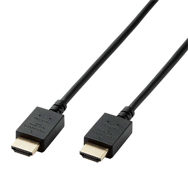 ■対応機種：HDMI(タイプA・19ピン)側:HDMI入力端子を持つ液晶テレビ、プラズマテレビ、プロジェクター等、HDMI(タイプA・19ピン)側:HDMI出力端子を持つAV機器、ゲーム機等 ■規格：Premium HDMI Cable認証取得済 ■コネクタ形状：HDMI(タイプA・19ピン) - HDMI(タイプA・19ピン) ■ケーブルタイプ：やわらか ■伝送速度：18Gbps ■対応解像度：4K(60p)対応 ■シールド方法：3重シールド ■プラグメッキ仕様：金メッキ ■ケーブル長：2.0m ■ケーブル太さ：5.0mm ■カラー：ブラック関連商品HDMI ケーブル 5m プレミアムハイスピード 4K 60Hz 【 ...エレコム HDMIケーブル Premium 超スリム 1.8m ブラッ...エレコム HDMIケーブル プレミアム 2m 4K対応 高速 ノイズ耐...5,380円5,380円5,280円エレコム HDMIケーブル プレミアム 1.5m 4K対応 やわらか ...エレコム HDMIケーブル プレミアム 1.5m 4K対応 スリム 小...エレコム HDMIケーブル Premium やわらか 2.0m ブラッ...5,000円5,100円4,880円エレコム HDMIケーブル プレミアム 1m 4K対応 スリム 小型コ...エレコム HDMIケーブル 1.4 mini 3m ブラック ELEC...エレコム HDMI ケーブル HDMI2.1 ウルトラハイスピード ス...4,680円4,680円6,080円エレコム HDMIケーブル プレミアム 1m 4K対応 やわらか 小型...エレコム HDMImicroケーブル イーサネット対応 1.5m ブラ...エレコム デジカメ用HDMIケーブル スーパースリム Ver.1.4 ...4,480円4,480円4,480円