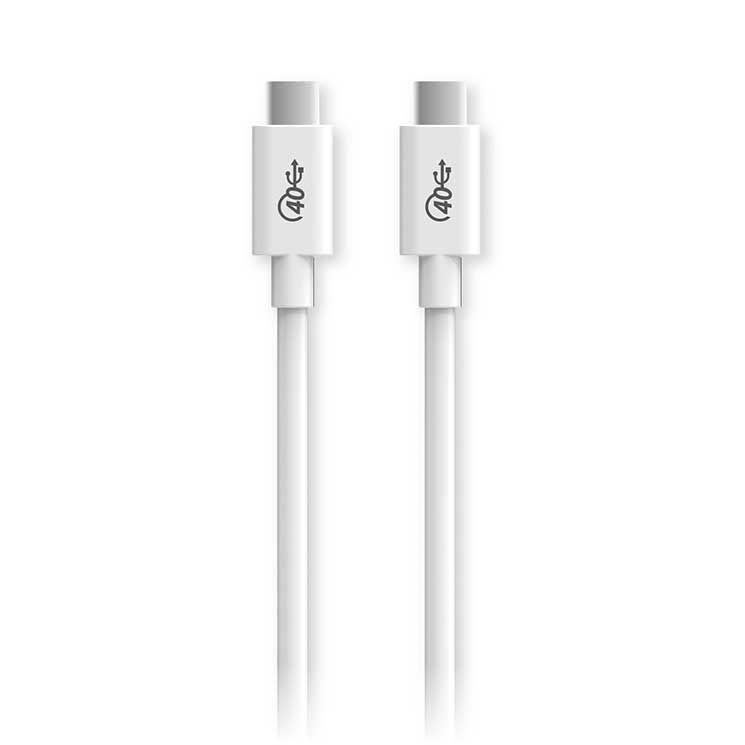 쥳 USB4֥ C Type-C-TypeC ǧ 0.8m ǧ 40Gbps  ǡž ® USB PD б RoHS ( 10ʪ ) ۥ磻 ELECOM