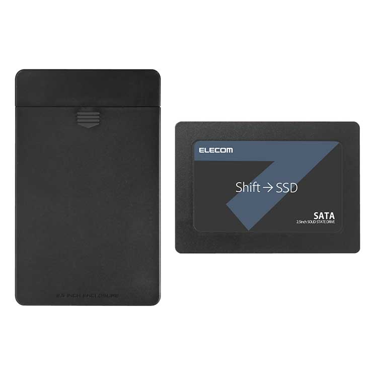 エレコム 内蔵2.5インチ SSD 480GB 耐衝撃 USB3.1 Gen1 ケーブル付属 ELECOM