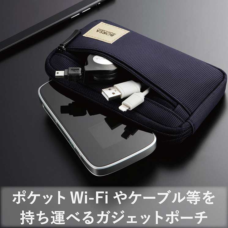 エレコム ガジェットポーチ ビジネス Sサイズ ネイビー ELECOM crossroad-10026671 クロスロード 楽天市場店 サンプル画像3