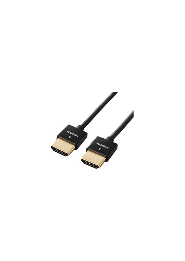 乐天商城 - エレコム HDMIケーブル スリム イーサネット対応 2m ブラック ELECOM