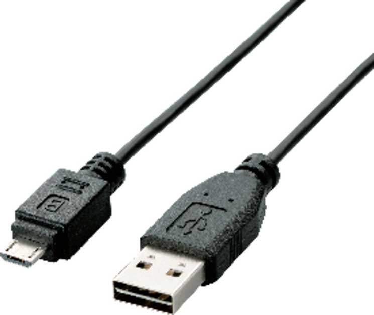 エレコム USB2.0ケーブル リバーシブルコネクタ A-microBタイプ ノーマル 1m ブラック ELECOM