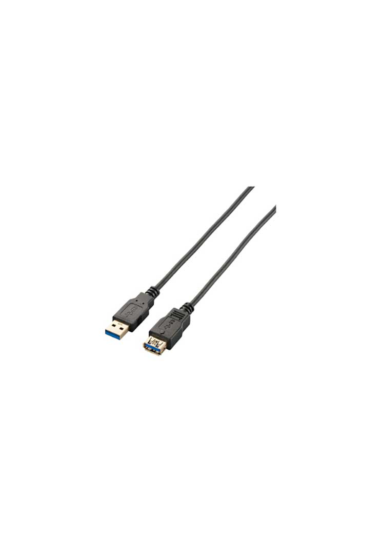 ���쥳�� USB3.0�����֥� A-A��Ĺ������ ����� 1m �֥�å� ELECOM