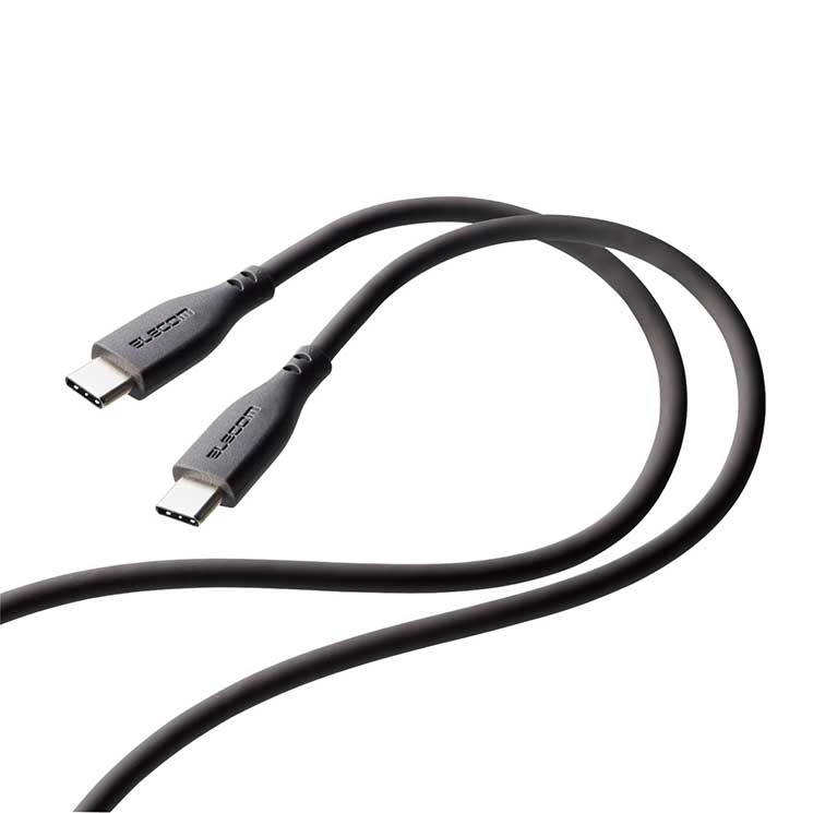 乐天商城 - エレコム USBケーブル USB A to USB C シリコン素材 RoHS 簡易パッケージ ELECOM