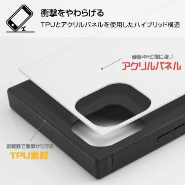 iPhone 11 耐衝撃ケース ディズニー アナと雪の女王 ハイブリッドカバー KAKU スクエア 四角 キャラ おしゃれ かわいい 可愛い イングレム IQ-DP21K3TB-FR005