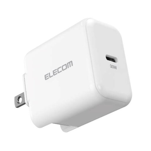 エレコム PD 充電器 30W USB タイプC 1ポート スイングプラグ PSE技術基準適合 ノートPC ホワイト エレコム PD 充電器 30W USB タイプC 1ポート スイングプラグ PSE技術基準適合 ノートPC ホワイト
